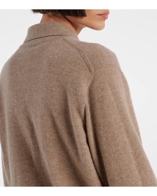 The Row Natural Lillia Cashmere Cardigan