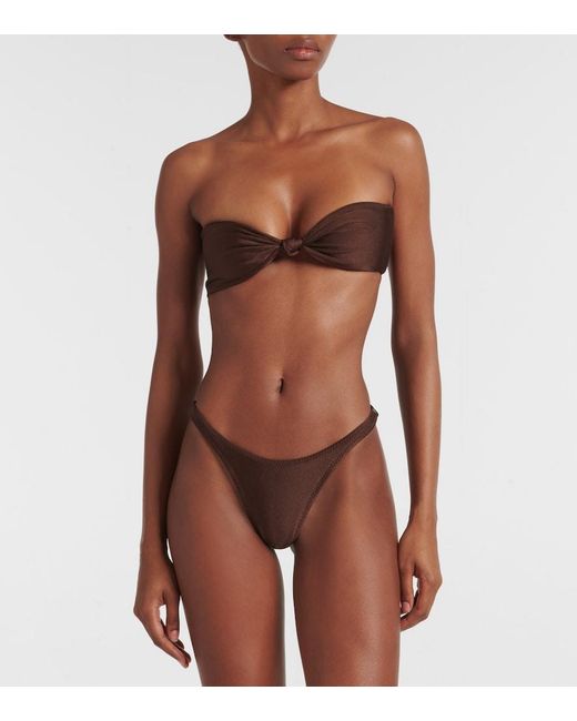 SAME Brown 90S Bikini Bottoms
