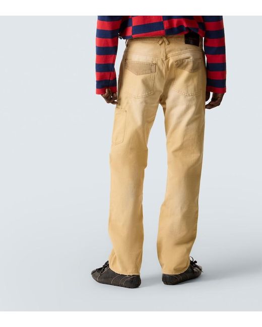 Wales Bonner Natural Sierra Cotton Canvas Straight Pants for men