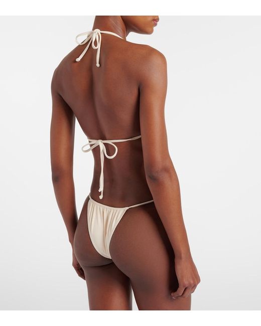 SAME Natural Beaded Bikini Bottoms