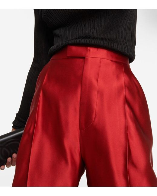 Tom Ford Silk Duchesse Tapered Pants