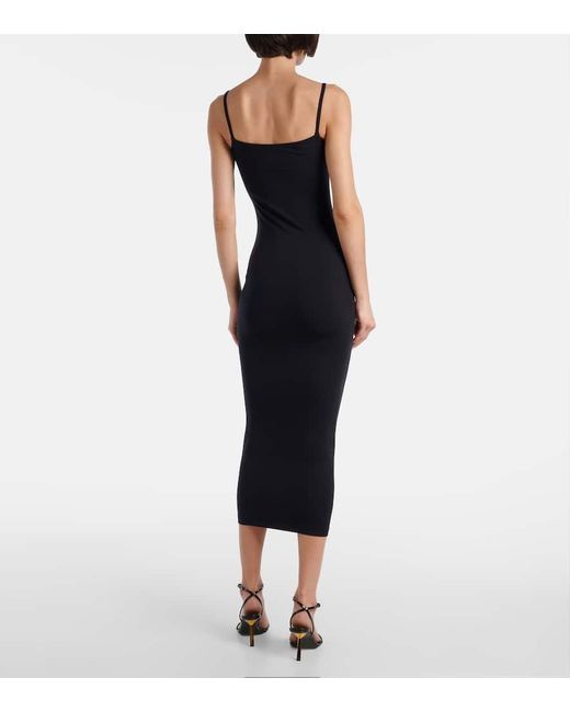Wolford Blue Midikleid Strap Fatal