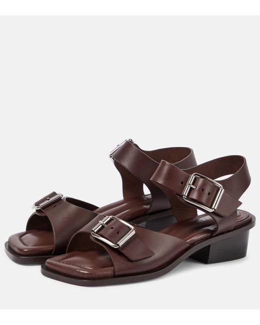 Lemaire Brown Sandalen aus Leder