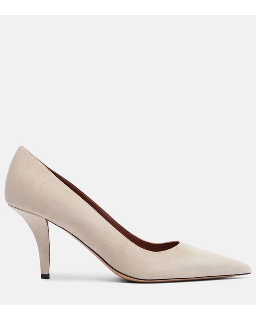 Paris Texas Brown Jessica 75 Suede Pumps