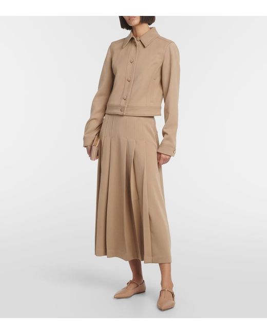 Gabriela Hearst Brown Lola Leather Ballet Flats