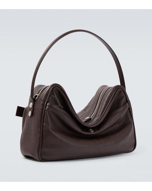 Acne Black Camero Leather Shoulder Bag for men