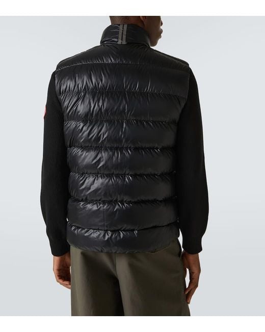 Chaleco De Plumas Crofton De Nylon Canada Goose de hombre de color Black