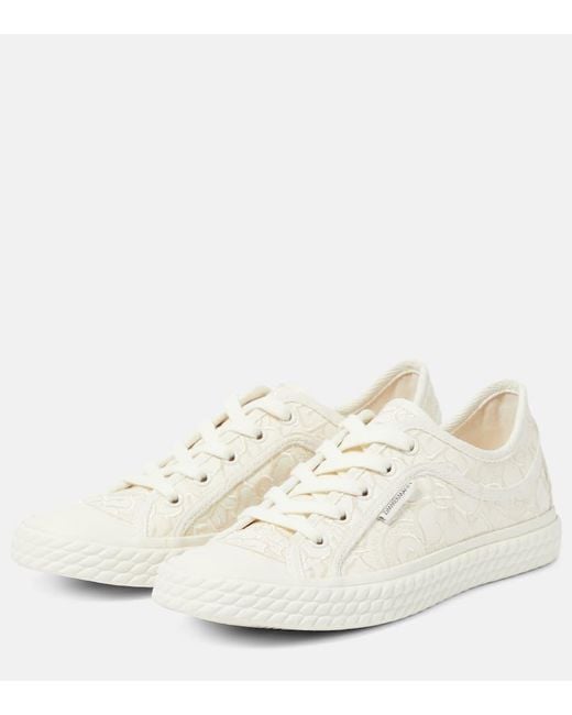 Zimmermann White Twist Embroidered Sneakers