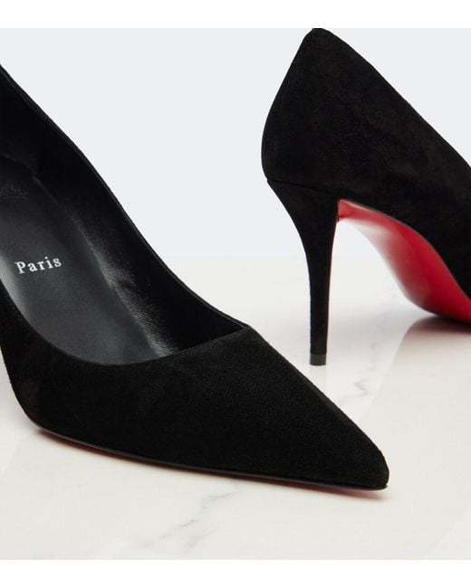 Christian Louboutin Black Miss Z Suede Pumps