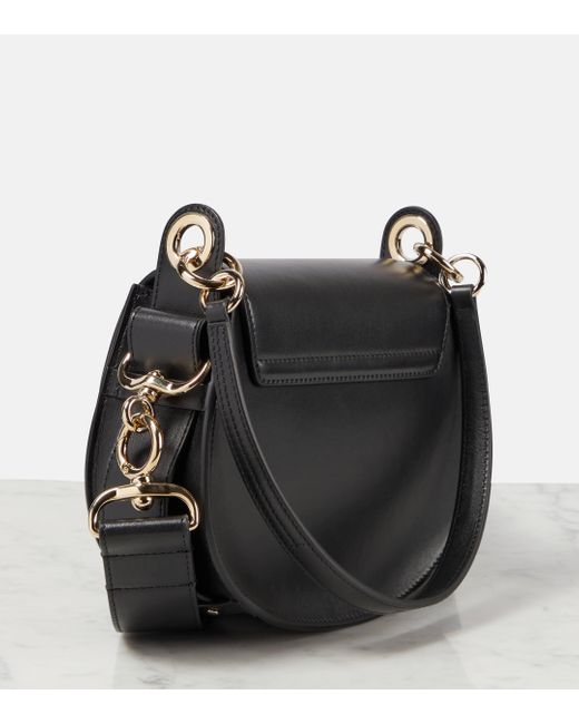 Chloé Black Tess Small Suede Shoulder Bag