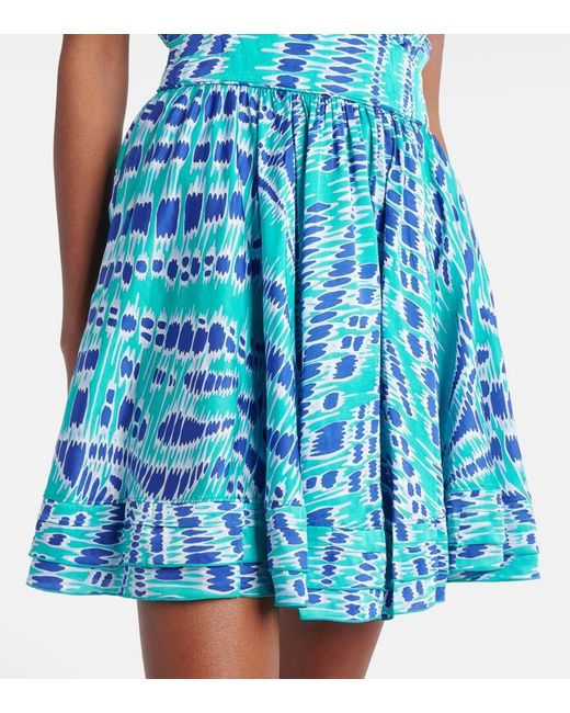 Poupette Blue Bedrucktes Minikleid Bessie