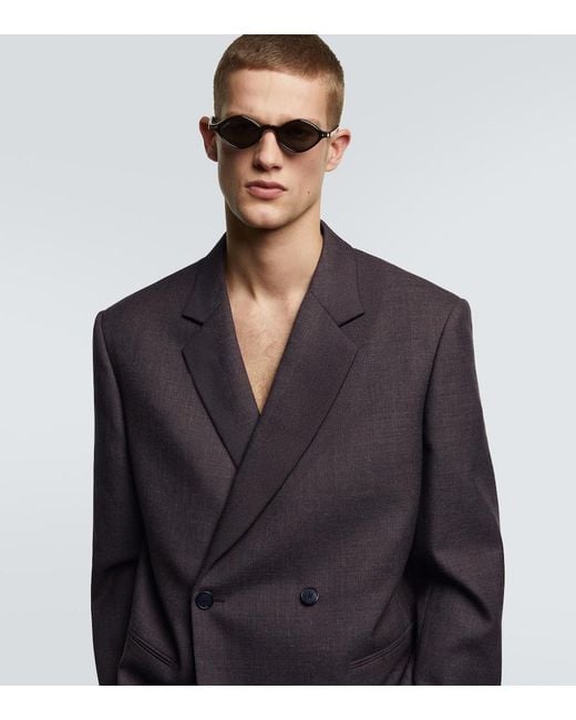 Cartier Black Premiere De Cartier Oval Sunglasses for men