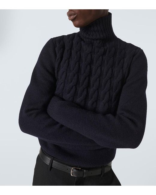 Maison Margiela Pullover Aus Wolle in Blue für Herren