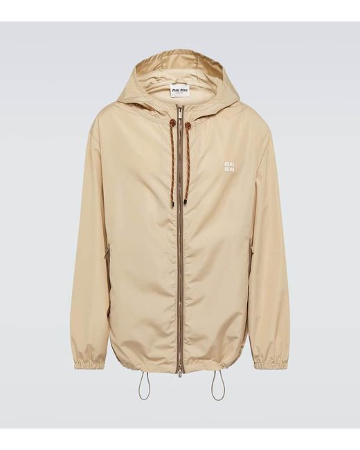 Miu Miu Windbreaker in Natural für Herren