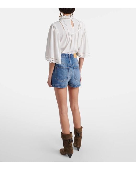 Isabel Marant Blue Denim Shorts