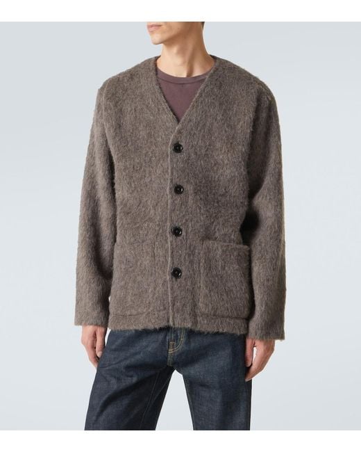 Our Legacy Brown Buttoned Cardigan for men
