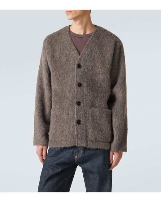 Our Legacy Brown Buttoned Cardigan for men