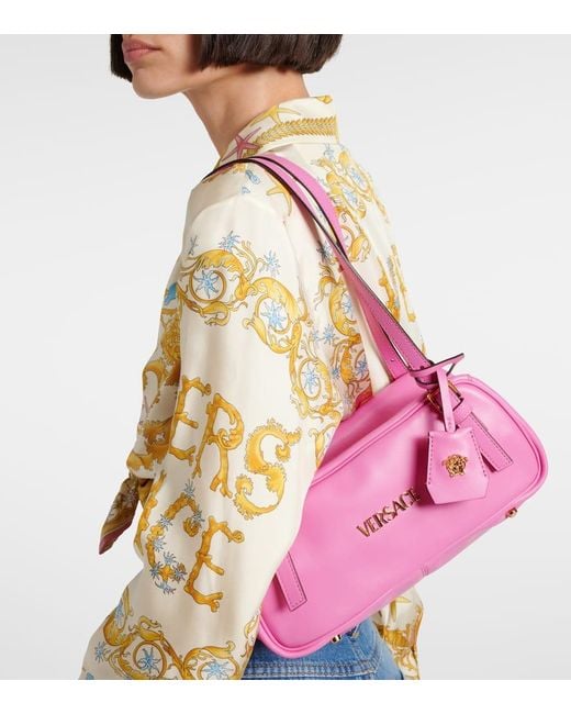 Borsa A Spalla Tag Bowling Di di Versace in Pink