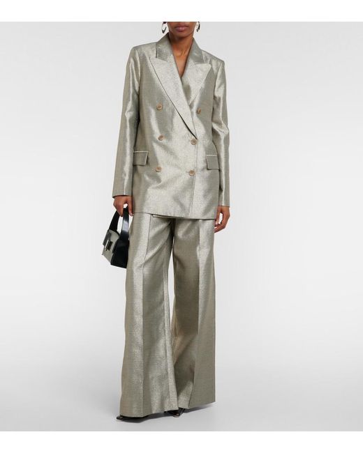 Joseph Natural Chapone Metallic Oversized Blazer