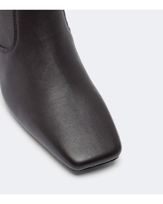 A.Emery Black Tones Leather Knee-High Boots