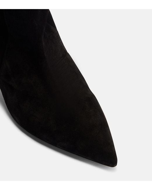 Paris Texas Black 60 Suede Knee-High Boots