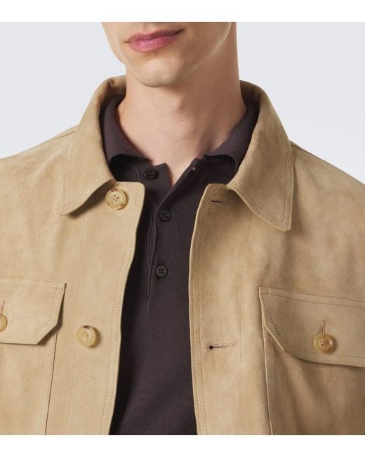 Canali Brown Virgin Wool Polo Sweater for men