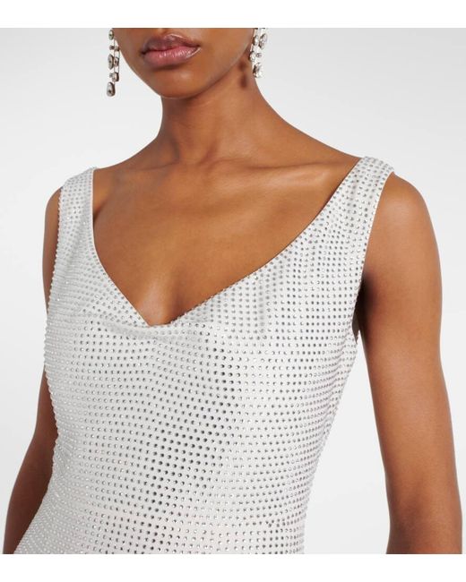 Roland Mouret White Bridal Embellished Gown