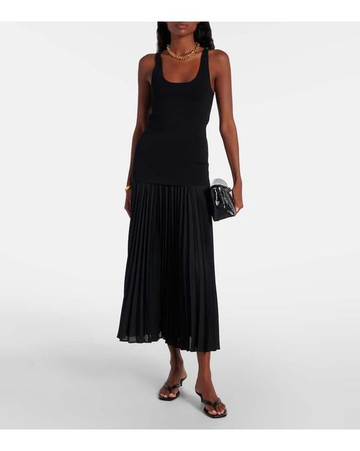 Wardrobe NYC Black Georgette Maxi Skirt
