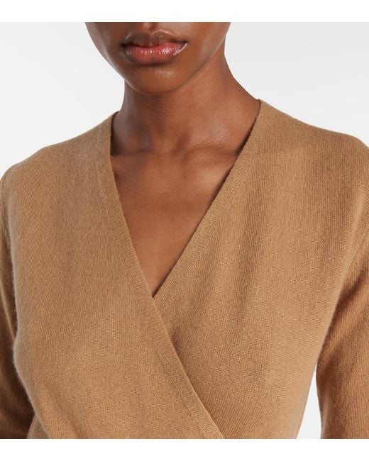 Jardin Des Orangers Natural Wool And Cashmere Wrap Dress