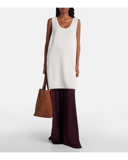 Alaïa White Cotton And Wool-Blend Tunic
