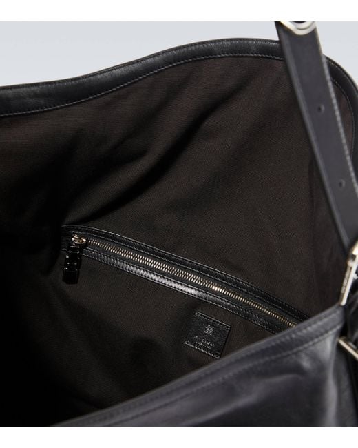 Givenchy Black Voyou Large Leather Shoulder Bag for men