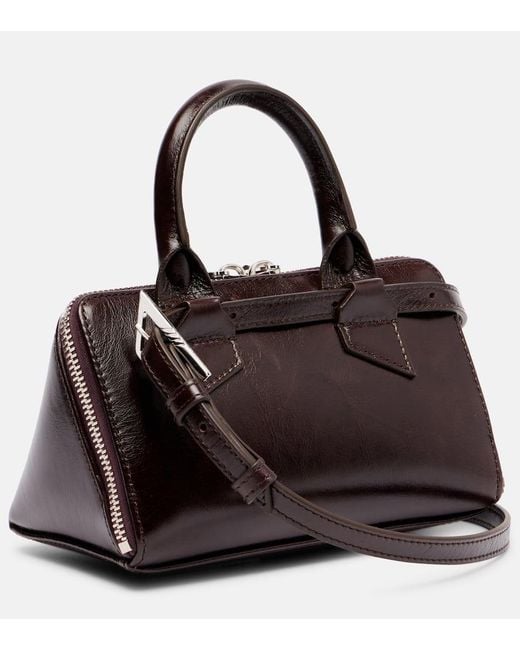 The Attico Black Schultertasche Friday Mini Aus Leder