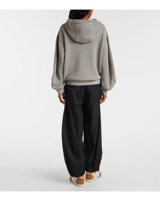 Loewe Gray Kapuzenjacke Flamenco Aus Baumwolle Und Kaschmir