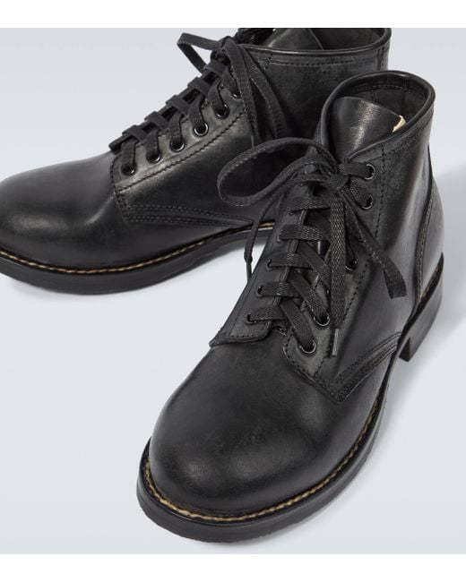 Visvim Black Hole 73 Folk Leather Boots for men