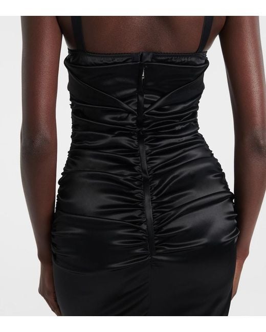 Dolce & Gabbana Black Dolce & Gabbana Midi Dress