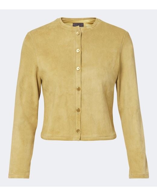 Stouls Yellow Astrid Suede Cardigan