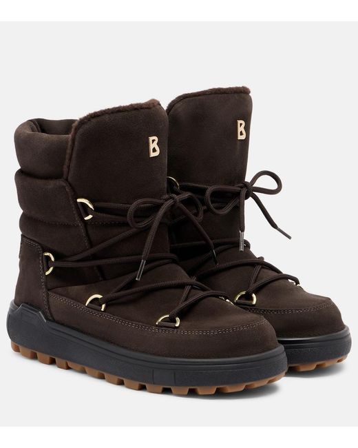 Bogner Black Chamonix 11 Suede Ankle Boots