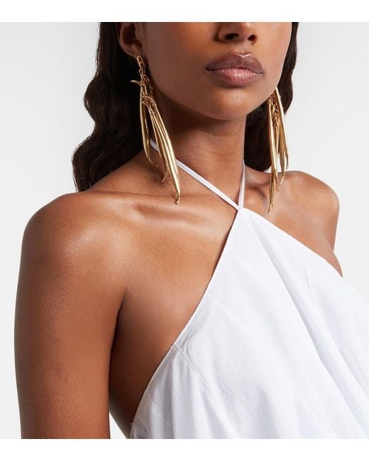 Pendientes Haricots Jacquemus de color Metallic