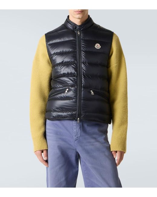 Moncler Blue Gui Down Vest for men