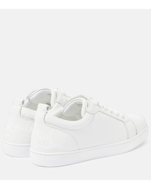 Christian Louboutin White Fun Louise Junior Sneakers Aus Leder