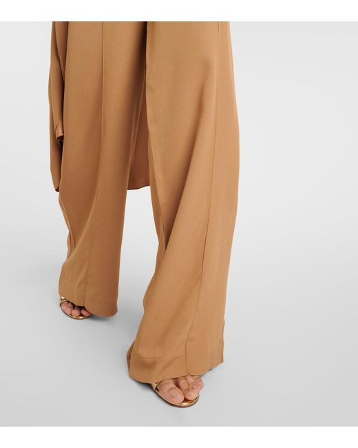 Taller Marmo Brown High-Rise Wide-Leg Pants