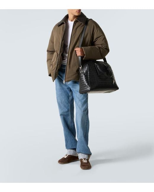 Bottega Veneta Weekender Getaway Aus Leder in Black für Herren