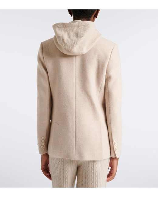 Eleventy Natural Layered Wool Blazer