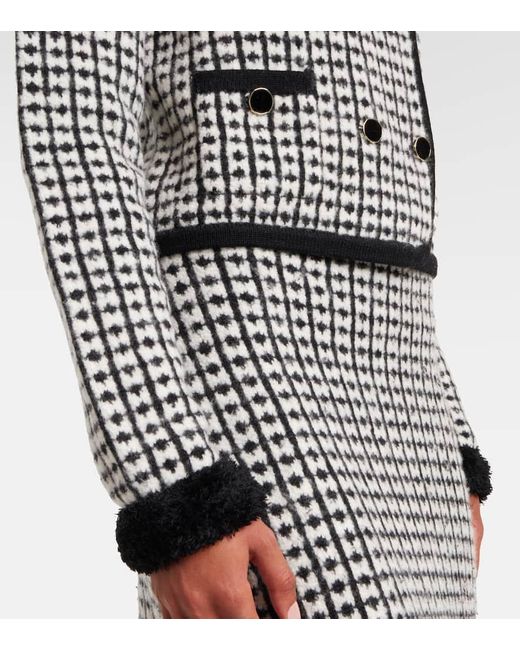 Nina Ricci Black Wool-Blend Cardigan