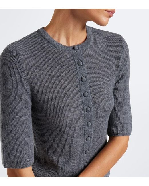 Citizens of Humanity Gray Tabitha Wool And Cashmere Cardigan