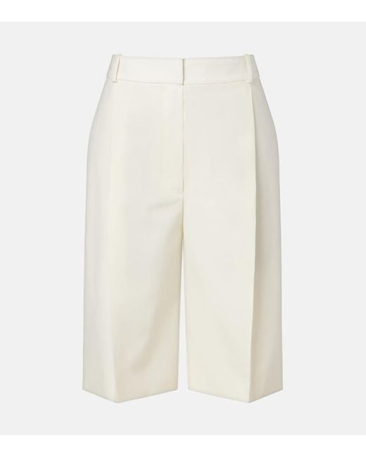 Rohe White Virgin Wool Bermuda Shorts