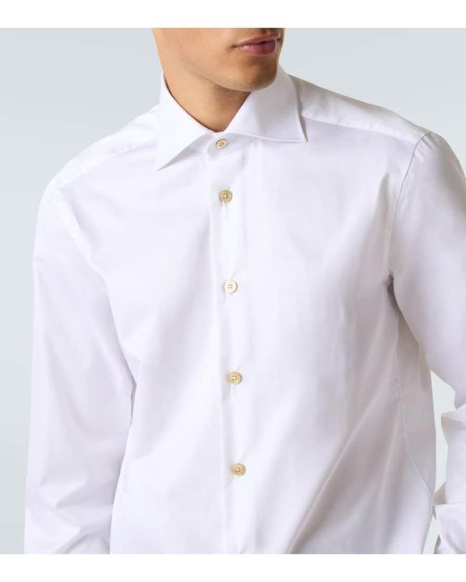 Kiton Hemd Aus Baumwolle in White für Herren