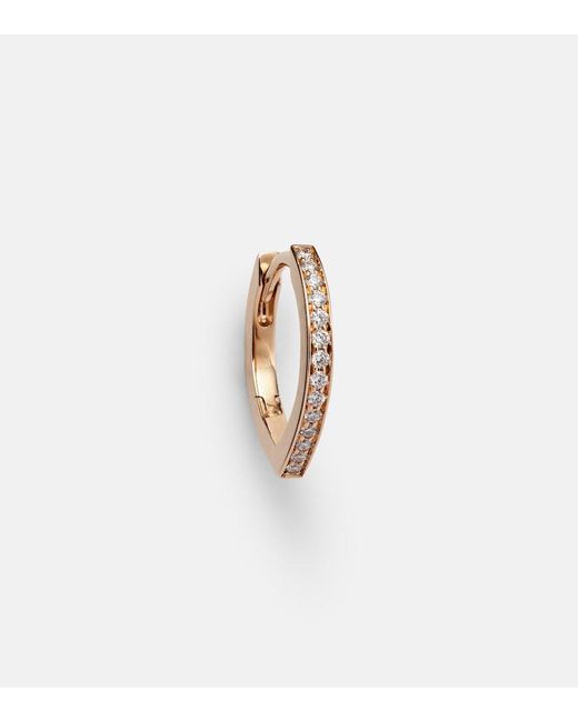Repossi White Antifer 18Kt Rose Single Earring With Diamonds