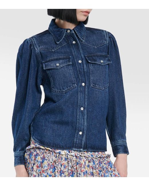 Camicia di jeans Tahisse di Isabel Marant in Blue