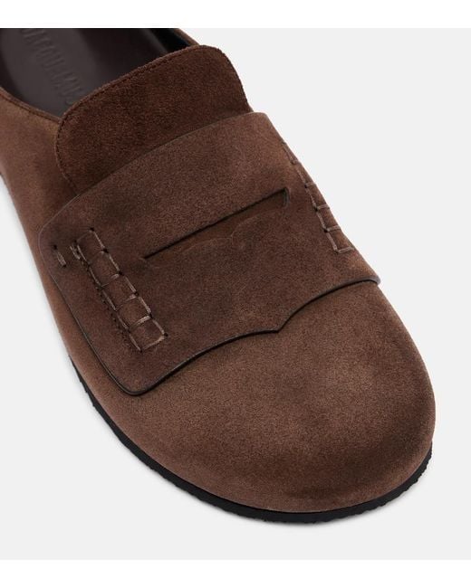 Jacquemus Brown Suede Mules